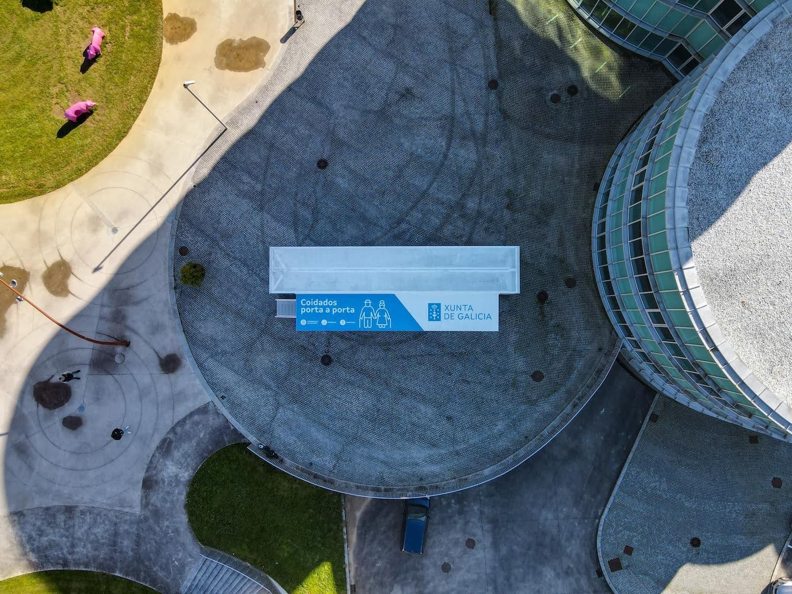 Imagen cenital de edificio